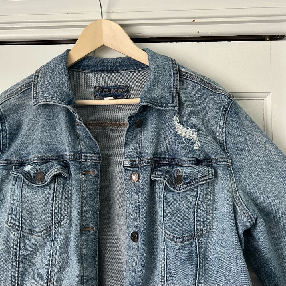 Distressed Denim Jacket